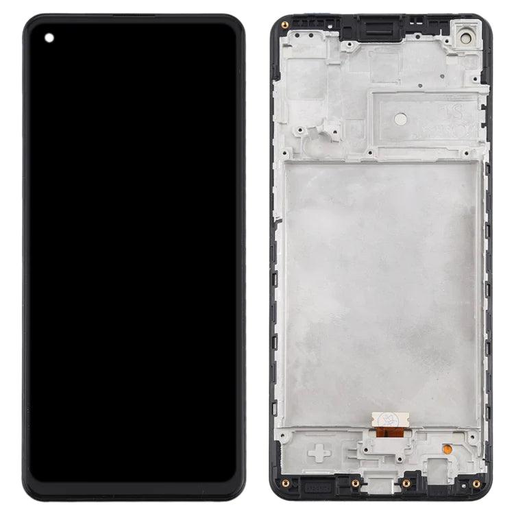 OLED LCD Screen for Samsung Galaxy A21s / SM-A217 Digitizer Full Assembly with Frame (Black) - Best Cell Phone Parts Distributor in Canada, Parts Source