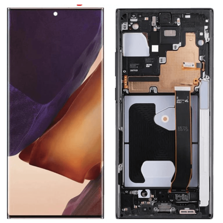 OLED Screen Digitizer Assembly with Frame for Samsung Galaxy Note 20 Ultra 5G N986 Bronze (AAA Quality) - Cell Phone Part Canada