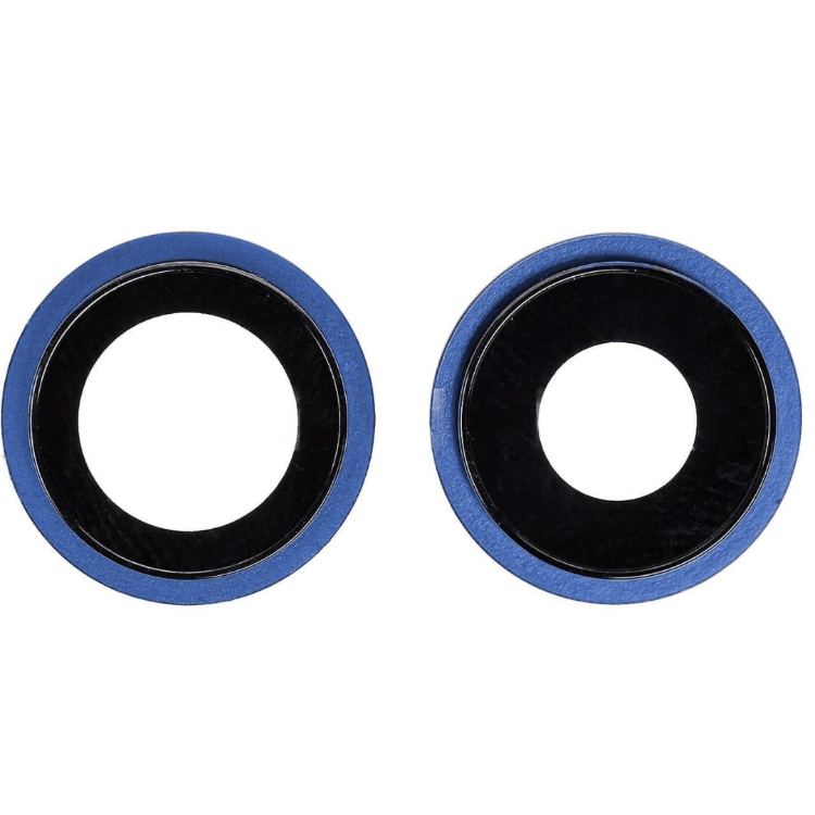 Rear Camera Glass Lens With Cover Bezel Ring For iPhone 12 / 12 MINI - BLUE - Best Cell Phone Parts Distributor in Canada, Parts Source