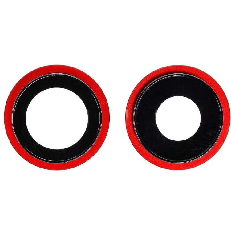 Rear Camera Glass Lens With Cover Bezel Ring For iPhone 12 / 12 MINI - RED - Best Cell Phone Parts Distributor in Canada, Parts Source