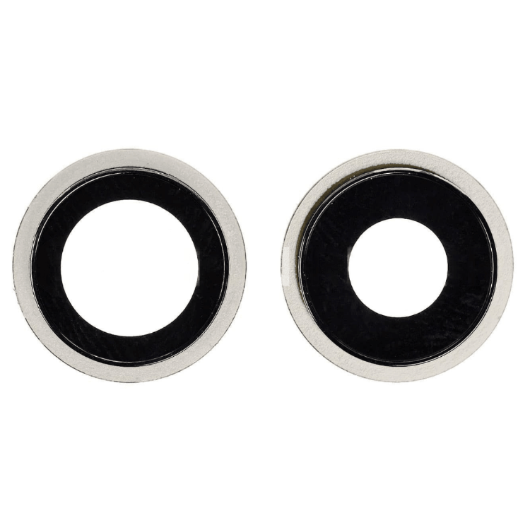 Rear Camera Glass Lens With Cover Bezel Ring For iPhone 12 / 12 MINI - SILVER - Best Cell Phone Parts Distributor in Canada, Parts Source