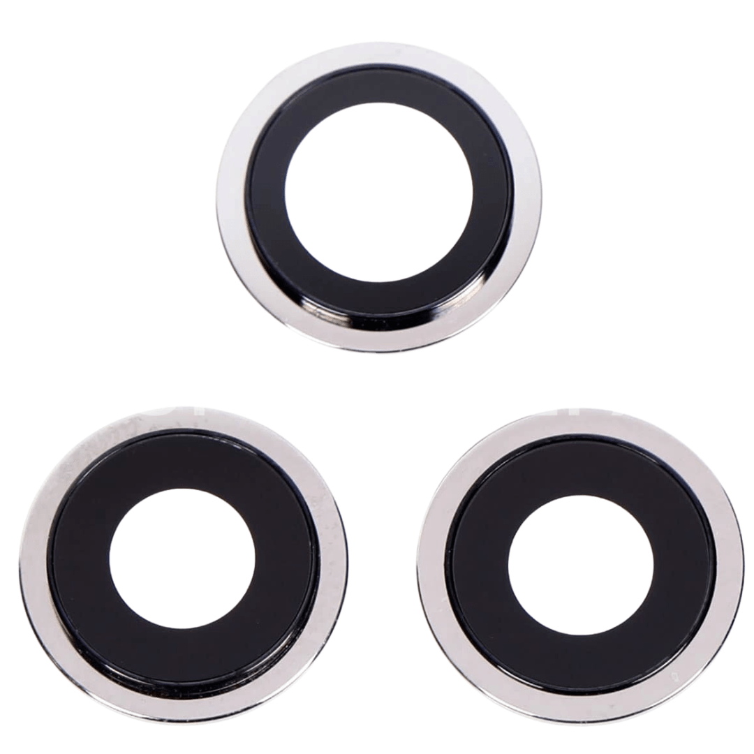 Rear Camera Glass Lens With Cover Bezel Ring For iPhone 12 Pro - SILVER - Best Cell Phone Parts Distributor in Canada, Parts Source