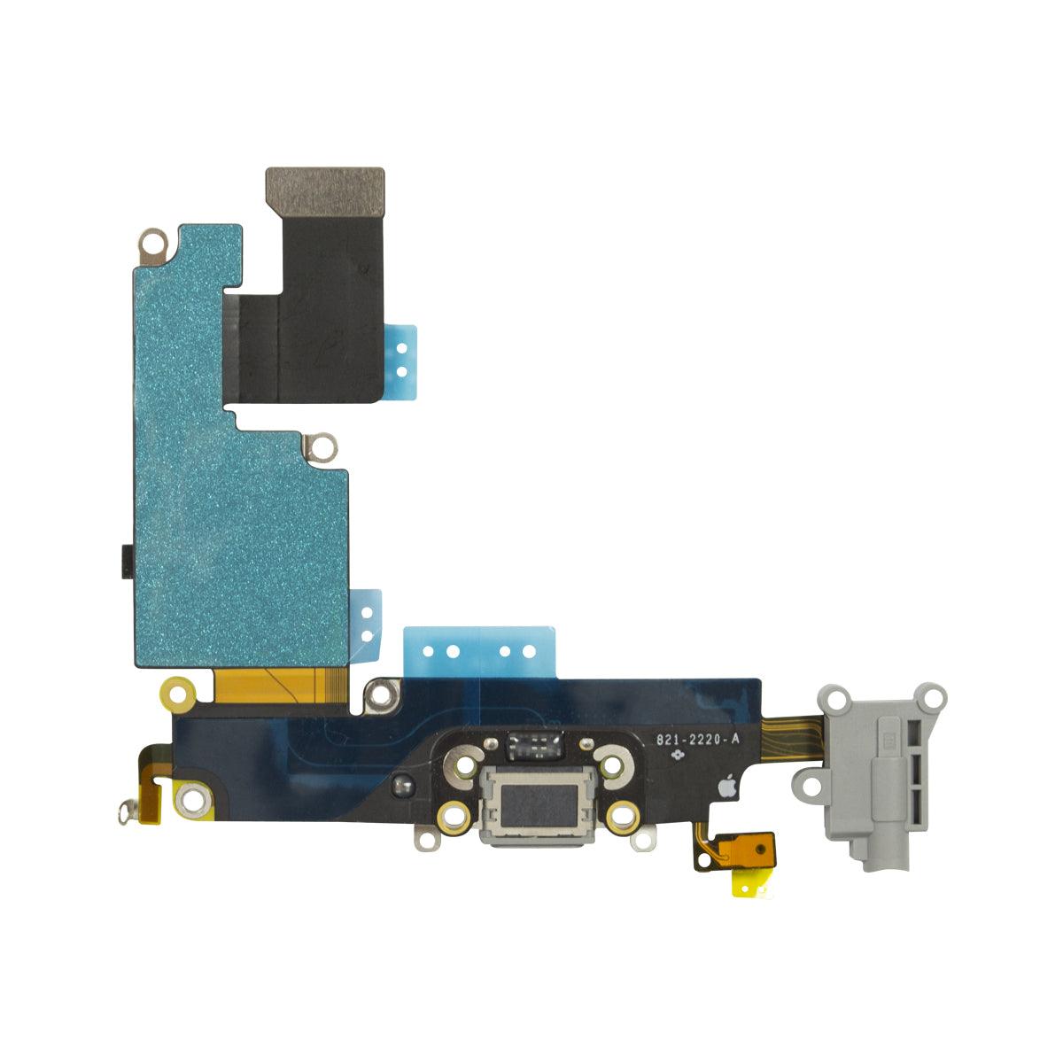  Charging Port Flex Black for iPhone 6 Plus - Best Cell Phone Parts Distributor in Canada