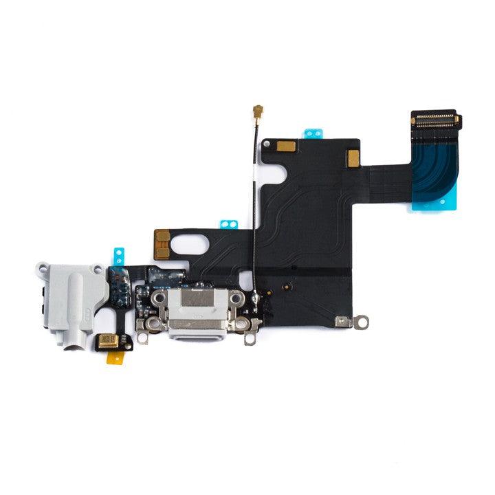  Charging Port Flex White (Light Gray) for iPhone 6 - Best Cell Phone Parts Distributor in Canada