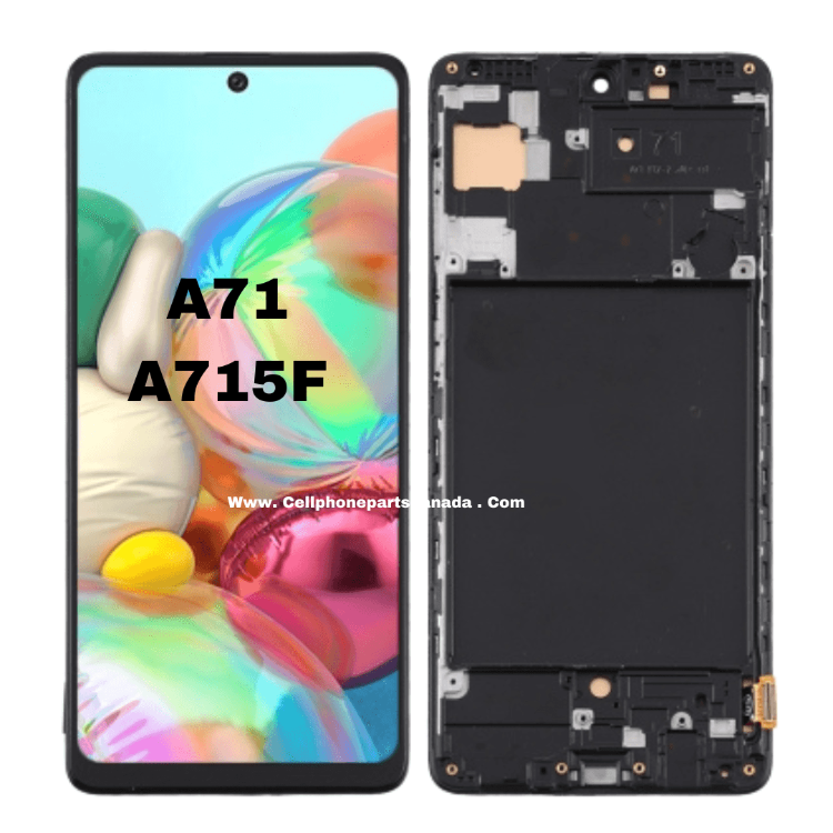 Replacement OLED LCD Screen & Digitizer Samsung A71 with Black Frame (OLED PLUS) - Best Cell Phone Parts Distributor in Canada, Parts Source